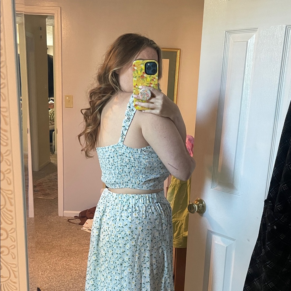 SHEIN Blue Floral Maxi Dress - Picture 3 of 6